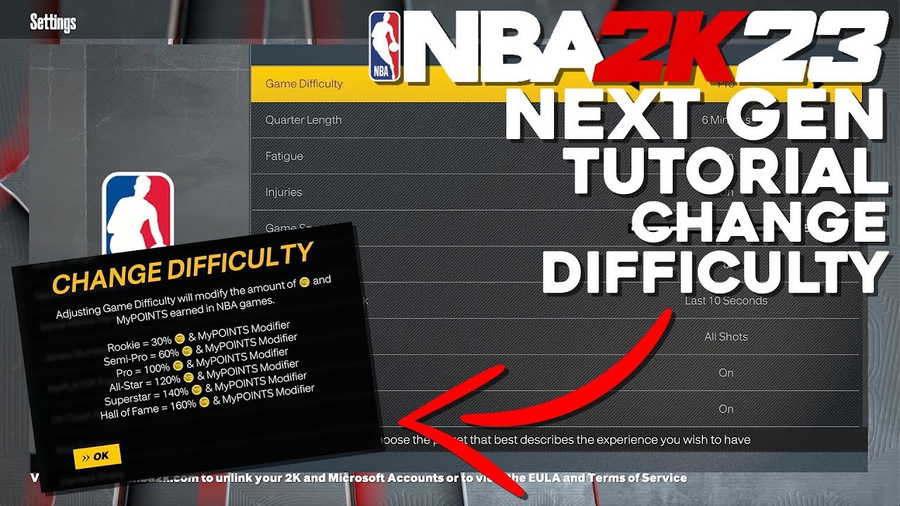 How to Change Difficulty in Nba 2K23