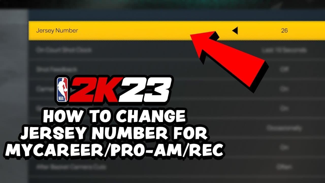 How to Change Jersey Number in Mycareer Nba 2K23