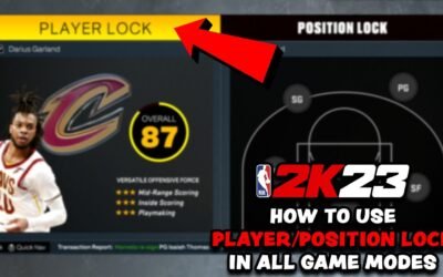 How to Player Lock in Nba 2K23