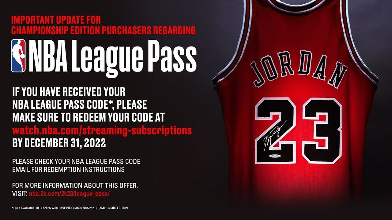 How to Redeem Nba League Pass from 2K23