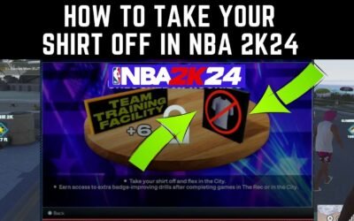 How to Take Shirt off Nba 2K24