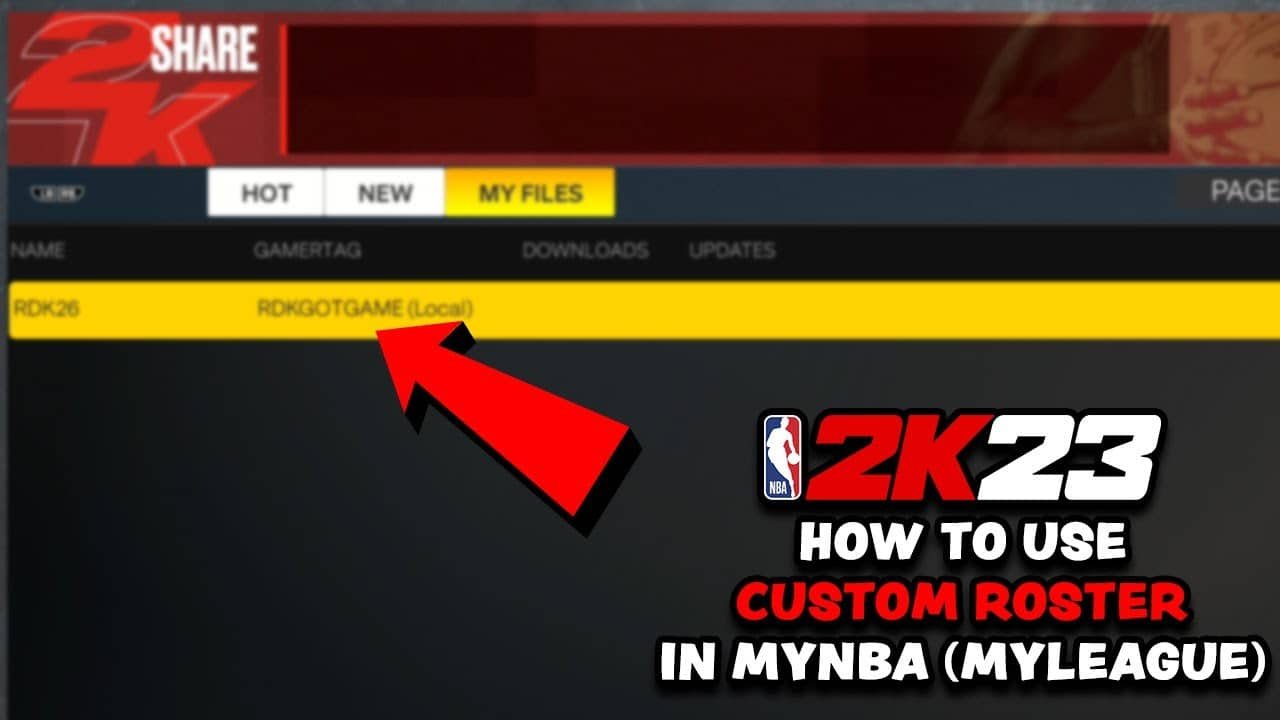 How to Use Custom Roster in Nba 2K23 Myleague